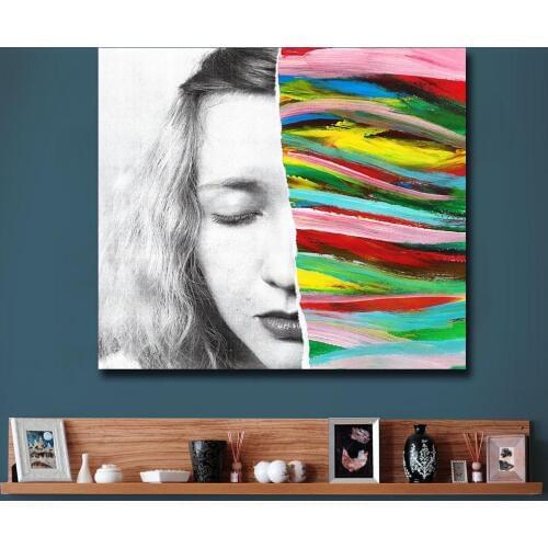 Fashion The colours we bleed Oil Painting Wall Art Paintings Picture Paiting Canvas Print Home Decor Print Painting UNframed