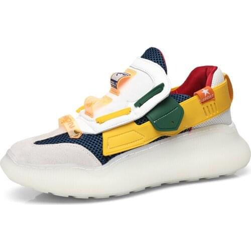 2020 Summer Mens Colorful Sneakers Breathe Light Platform Shoes EUR 38-44 Slip-on Casual shoes For Boys