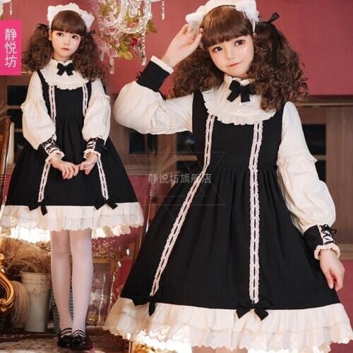 Original Honey Girl Op Dress Lace Lolita Dress Long Sleeve Princess Lolita Dress Lolita red lolita dress goth lolita