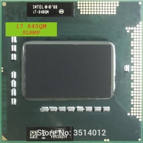 Intel Core i7-840QM i7 840QM SLBMP 1.8 GHz Quad-Core Eight-Thread CPU Processor 8W 45W Socket G1 / rPGA988A