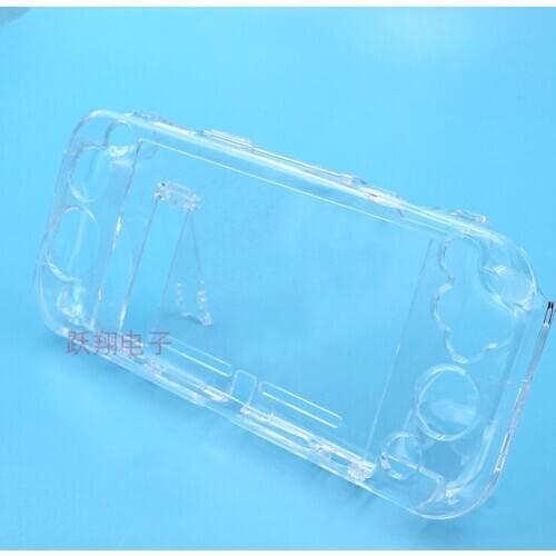 For NS Switch Lite Crystal case Protection Case Cover For Switch Lite Mini Clear Color Hard Case with Stand