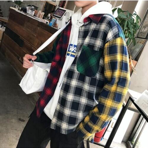MODA VELOCE Green Plaid Shirt For Men Black Red Summer Shirt Men Casual Regular Fit Shirts Cotton