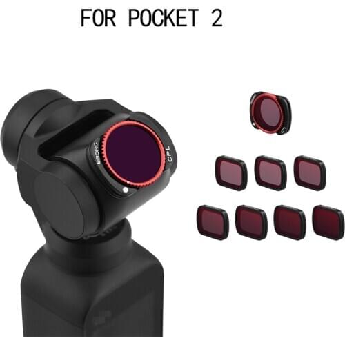 Handheld Gimbal Camera Filter Series For DJI Pocket 2 UV CPL ND4 8 16 32 HD Video Shooting Waterproof Antifouling Accessories