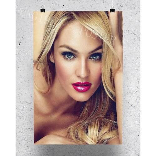 S162 Candice Swanepoel 03 Star Sexy Beautiful Girl Model Wall Posters Prints Silk Art Painting For Home Bedroom Decor