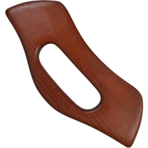 New Carbonized Wooden Guasha Massage Scraper Pressure Therapy Acupoint Relaxation Facial Body Health Care Handle Massage Tool