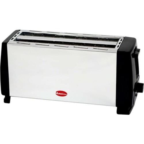 Toaster toaster METALICA 2 slots long 4 toast slices METAL waranty MP-3330