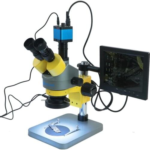Kailiwei Trinocular Simul Focal Stereo Microscope With Camera Lcd for iPhone IC Repair WIFI Video Microscope