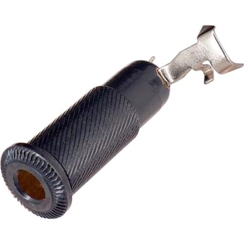 Input Output Jack Plug Socket 1/4'' 6.35mm For Acoustic Electric Guitar Bass Black