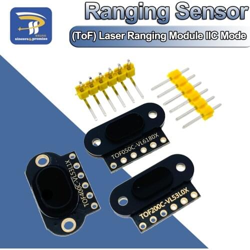 VL6180/VL53L0X/VL53L1X Time of Flight (ToF) Laser Ranging Sensor Module TOF050C TOF200C TOF400C 50CM/2M/4M IIC For Arduino STM32