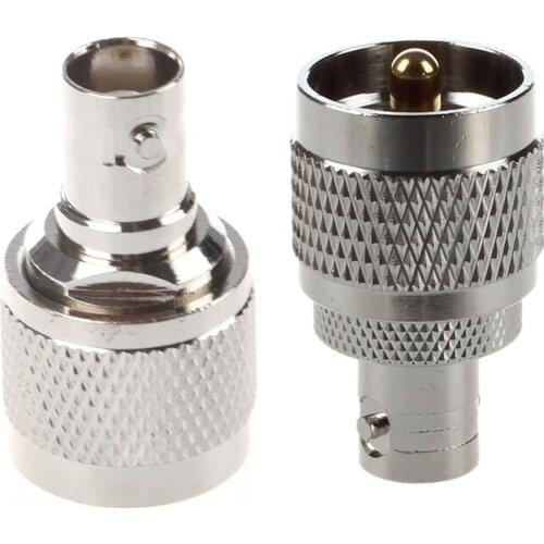 1Pcs N Type Male Jack To BNC Female Plug Straight Connector & 2Pcs RF Coaxial Coax Adapter BNC Female To UHF Male PL259