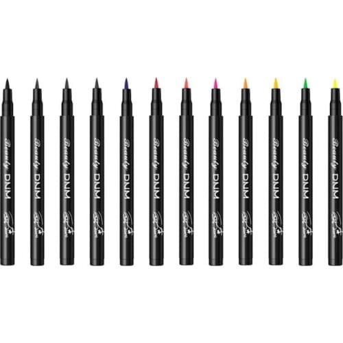 1PC Cat Eye Makeup Colorful Waterproof Liquid Eyeliner Pencils Fast Dry Long Lasting Thin Head Eye Black Liner Pen Tools T0139