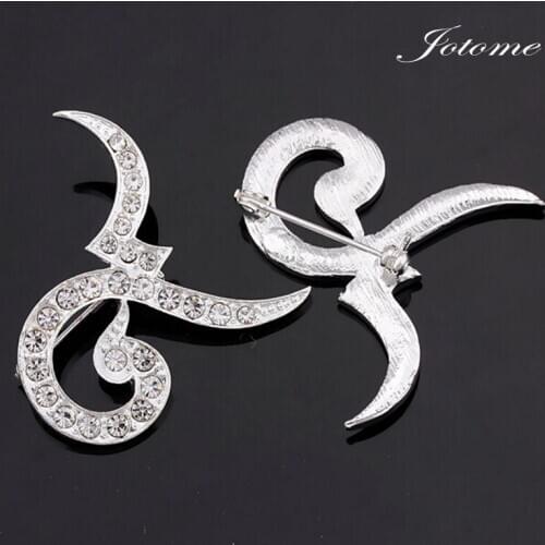 100pcs/lot Wholesale White Mourning Ribbon Brooch Pins Remembrance Memorial Funeral Awareness Crystal 9 Thailand Brooches