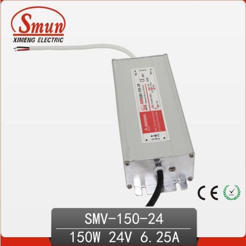 150W 24V 6A IP67 Switching Power Supply Waterproof LED Driver Hot Sale with CE ROHS SMV-150-24