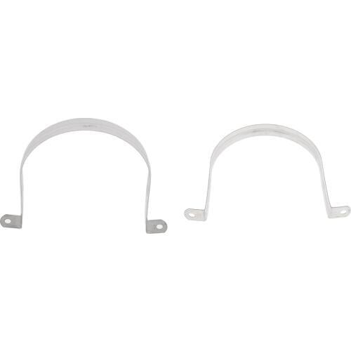 2packs Stainless Steel 304 Saddle Clip Riding Clamp Pipe Downpipe 120mm