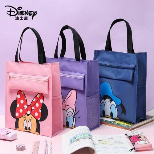 2021 Disney MIckey Minnie Trend handbags Casual small bag mickey Mouse portable canvas bag handcuffs bag Studay Learning bag