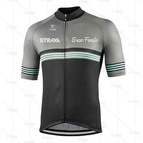 2021 STRAVA Cycling Set Man Cycling Jersey Short Sleeve Bicycle Cycling Clothing Kit Mtb Bike Wear Maillot Ciclismo