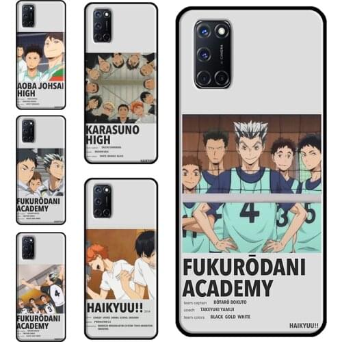 Anime Haikyuu Love Volleyball Case For OPPO Find X3 Pro F5 A1K A3S A5S A15 A52 A72 A83 A91 A93 A5 A9 A31 A53 2020 Cover
