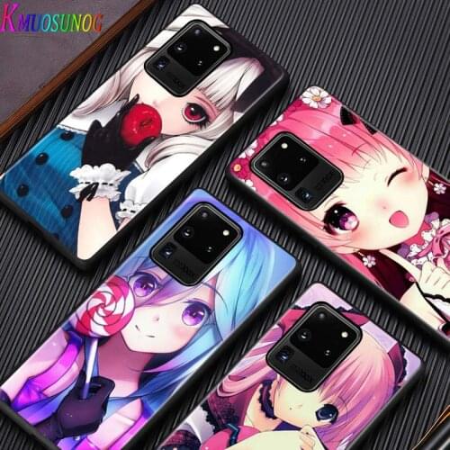 Japanese Cute Anime Girl for Samsung Note 20 S20 FE Lite Ultra Plus A91 A81 A71 A51 A41 A31 A21 A11 A12 A42 A01 Phone Case