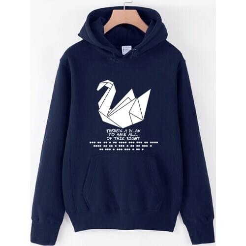 Girls Woman Hoodie Paper Crane Prison Break Theres A Plan To Make All Of This Right Autumn Winter Fleece ZIIART