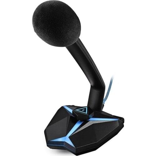 G33 Gaming Microphone Desktop Condenser Recording Led Indicator Usb Connection Playing