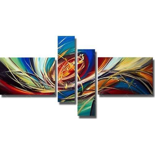 Oil Painting for Living Room Home Decoration Wall Art Painting On Canvas Abstract Color Wall Pictures Artwork 5Peices