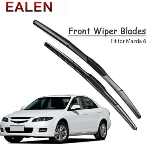 EALEN For Mazda 6 2016 2015 2014 2013 2012-2002 Windscreen Original Wiper Accessories 1Set Rubber Car Front Wiper Blade Kit