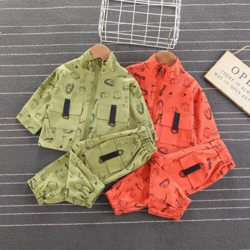 Spring Autumn Kids Clothing Sets 2 Pcs Childrens Clothing Baby Boyds Clothes Print Children Clothes Boys Tracksuit for Children