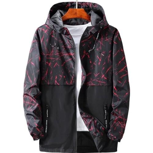 Plus Size 4XL-10XL Fashion Autumn Men Coat Oversize Mens Windbreaker Casual Loose Hooded Men Jackets High Quality Loose Outwear