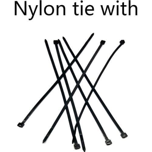 Nylon tie with plastic tie with self-locking tie with anti-ultraviolet tie with black tie with ozone resistance 100 Pcs