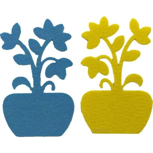 2021 New Potted plants Cutting Dies Wooden Knife Die Compatible With Most Manual Die Cut Cutters