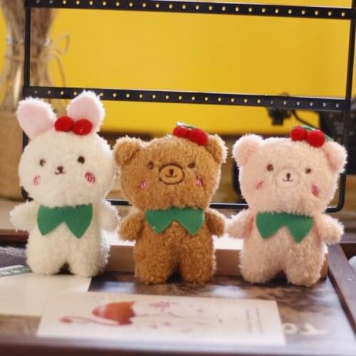 New Cute Exquisite white bear very soft Plush keychain baby Soothing doll Crib decoration christmase interesting wedding gift