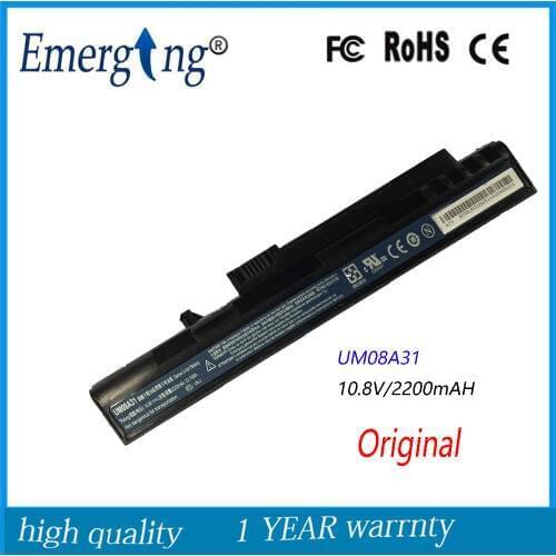10.8v 2200mah Original Quality New Laptop Battery for Acer LT1001J LT2000 UM08A31 UM08A73