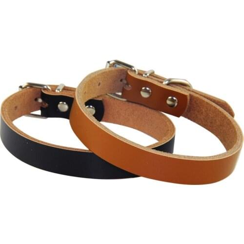 Pure Cow Leather Pet Collar Pet Traction Series Dog Neck Collar Dog Collar For Small And Medium Sized Dogs Dog Supplies