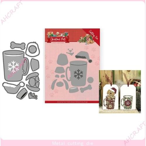 Christmas mug Metal Cutting Dies for DIY Scrapbooking Photo Album Decorative Embossing PaperCard Crafts Die2020
