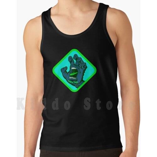 The Skateboard Sign Pop Artank tops vest 100% Cotton Skateboard Skater Girl Skateboarding California Venice
