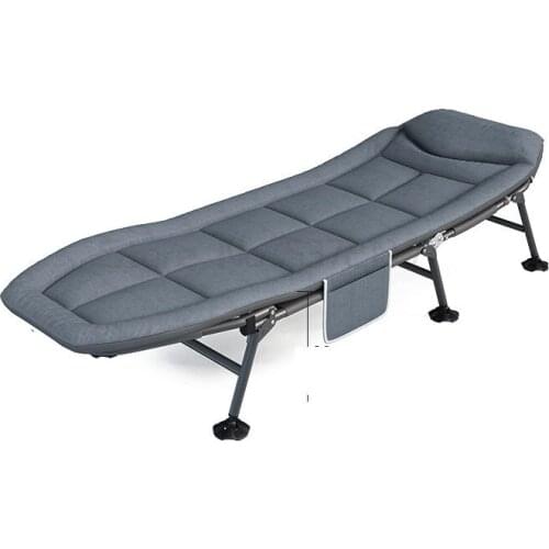 Folding bed single office lunch break lunch bed simple and comfortable portable recliner marching escort bed