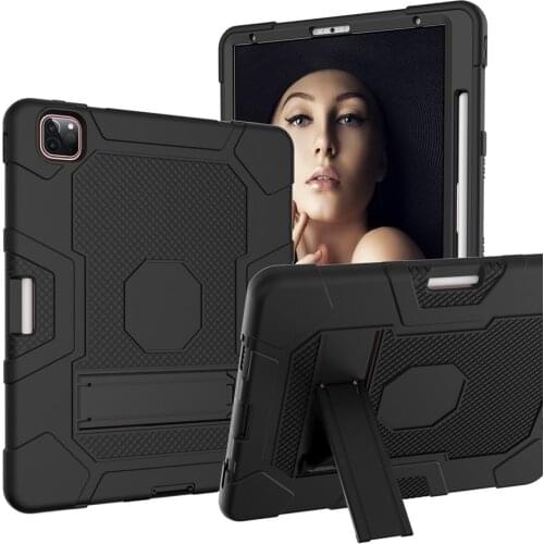 Slim Hybrid Tough Armor Shockproof Rugged Protection Cover Case Kickstand For iPad Pro 12.9" 2020 / iPad Pro 12.9" 2018