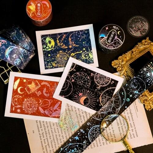 Vintage Dreams Milky Way Astrolabe Washi Paper Sticker Package DIY Diary Journal Decoration Label Sticker Album Scrapbooking