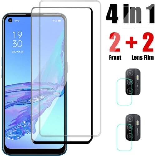 Tempered Glass For Oppo A52 A72 A92 Protective Glass For Oppo A53 Screen Protector HD Camera Len Film On OppoA53 OppoA52 OppoA72