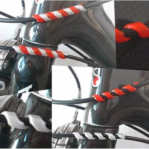 5Pcs Bicycle Brake Cable Protectors Anti-friction Housing Rubber Protector Bicycle Frame Cycling Wrap Guard Tubes