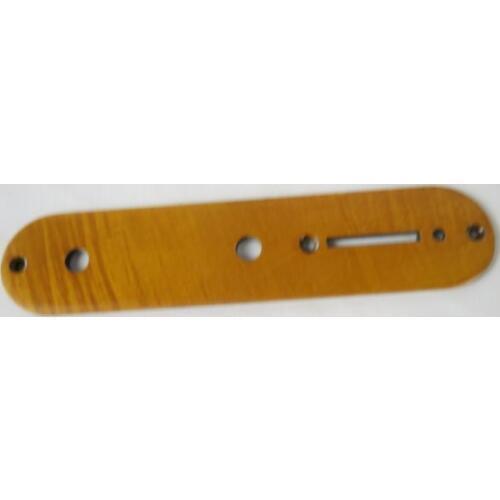1PCS Maple wood Guitar Tele Telecaster Control Plate Hand made #2130