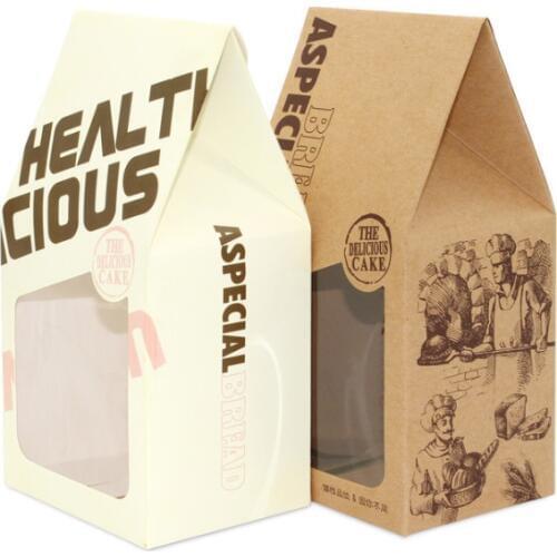 10pcs Vintage Nigrange Box Cake Nougat Box Carton Tray DIY Paper Boxes Cake Candy Party Wedding gift boxes