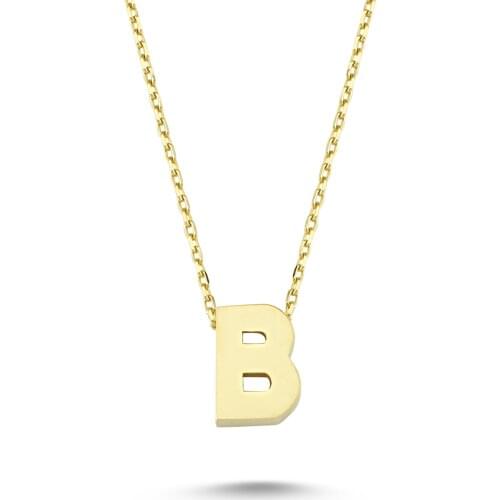 14k (585) Gold Letter, Word Design Necklace, Pendant