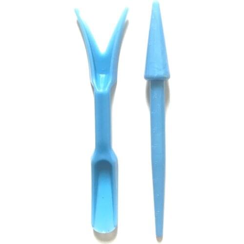 Sale Hot 2Pcs Portable Garden Planter Kit Transplanting Device Bonsai Fertilizer Punchers Device Sowing Succulents Transplant