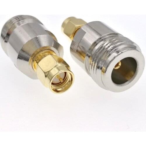 2PCS RF coaxial coax N to SMA connector N female to SMA male Plug adapter fast ship