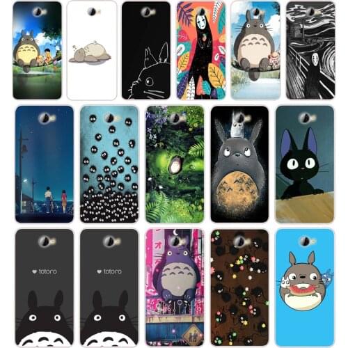 30 Cute Totoro Silicone TPU Protective Cover Phone Case On Case For Huawei Y3 II Y5 II Nova 5T GR3 P40 Lite E Case Soft