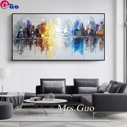 5D DIY Diamond Embroidery Abstract Graffiti Wall Art Full Round/Square Diamond Painting City Landscape Mosaic Kit Home Decor