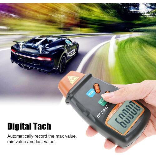 ANENG DT-2234C+ Non-Contact Digital LCD Laser Photo Tachometer Mini RPM Tester Meter