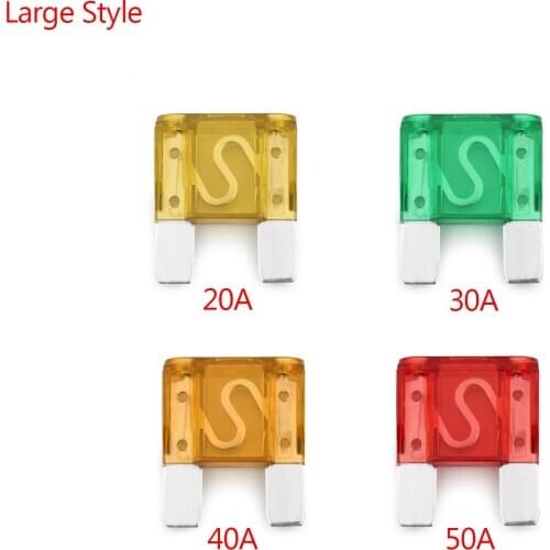 Areyourshop Large Blade Style Auto Car Truck Maxi Fuse 20A 30A 40A 50A 10PCS Wholesale Fuse for Car Auto 32V