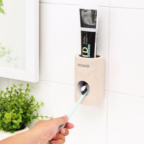 Automatic Wall-mounted Toothpaste Dispenser For Home Dust-free Hands-free Support Toothpaste Juicer Bathroom Accessories